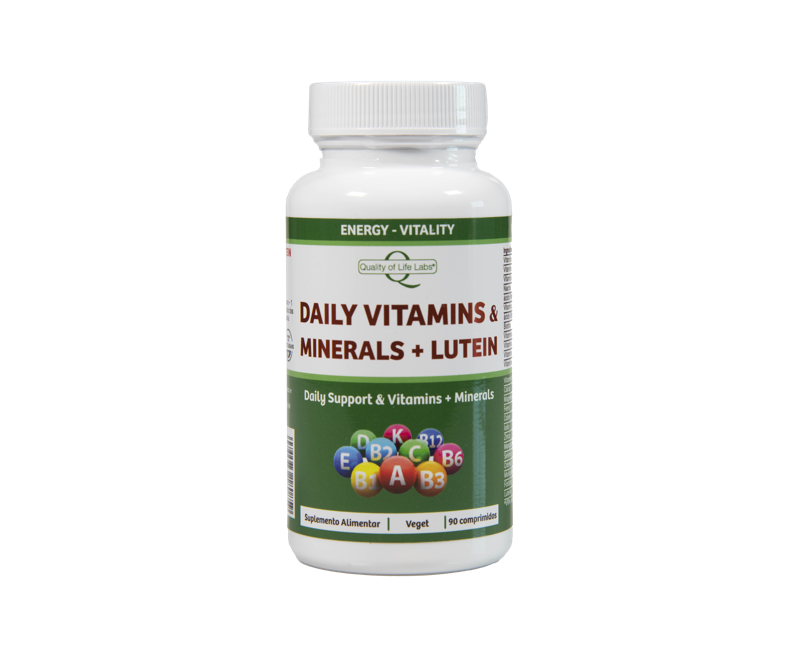 DAILY VITAMINS & MINERALS + LUTEIN 90 COMPRIMIDOS