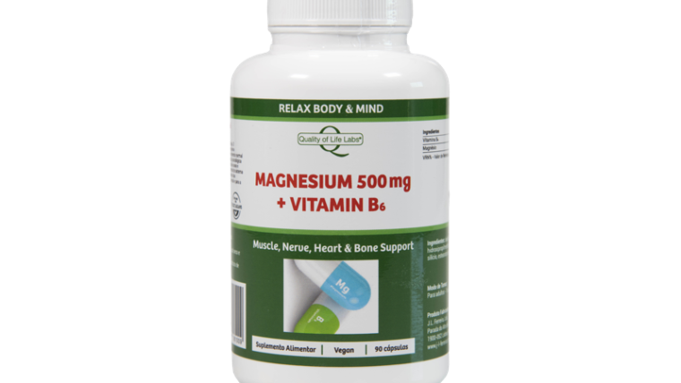 MAGNESIUM 500 MG+VITAMIN B6 – 90 CAPS.