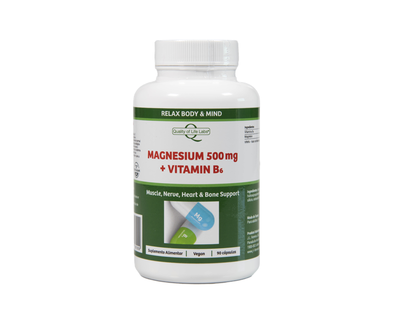 MAGNESIUM 500 MG+VITAMIN B6 – 90 CAPS.