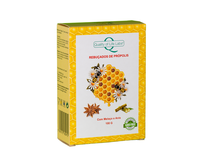 PROPOLIS REBUCADOS COM MELACO E ANIS 100G