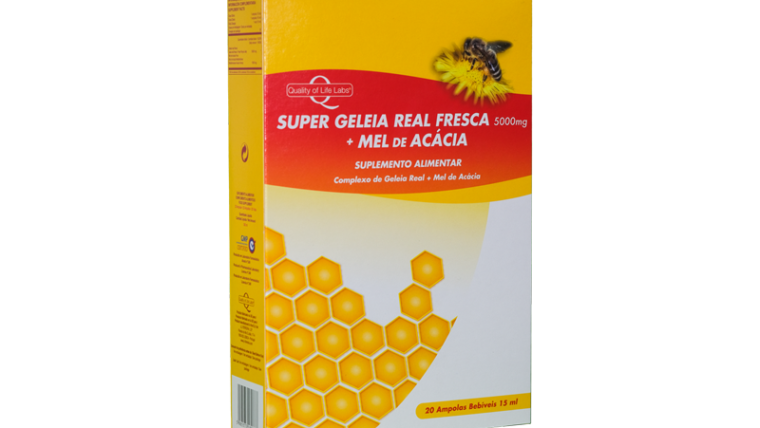 SUPER GELEIA REAL FRESCA 5000 MG + MEL DE ACÁCIA – 20 AMPOLAS