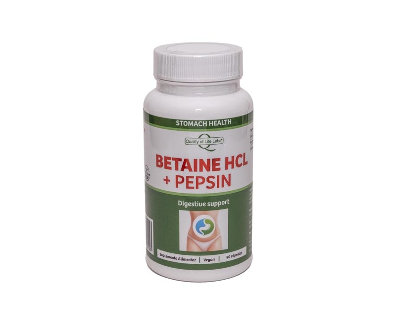 BETAINE HCL + PEPSIN – 90 CAPS
